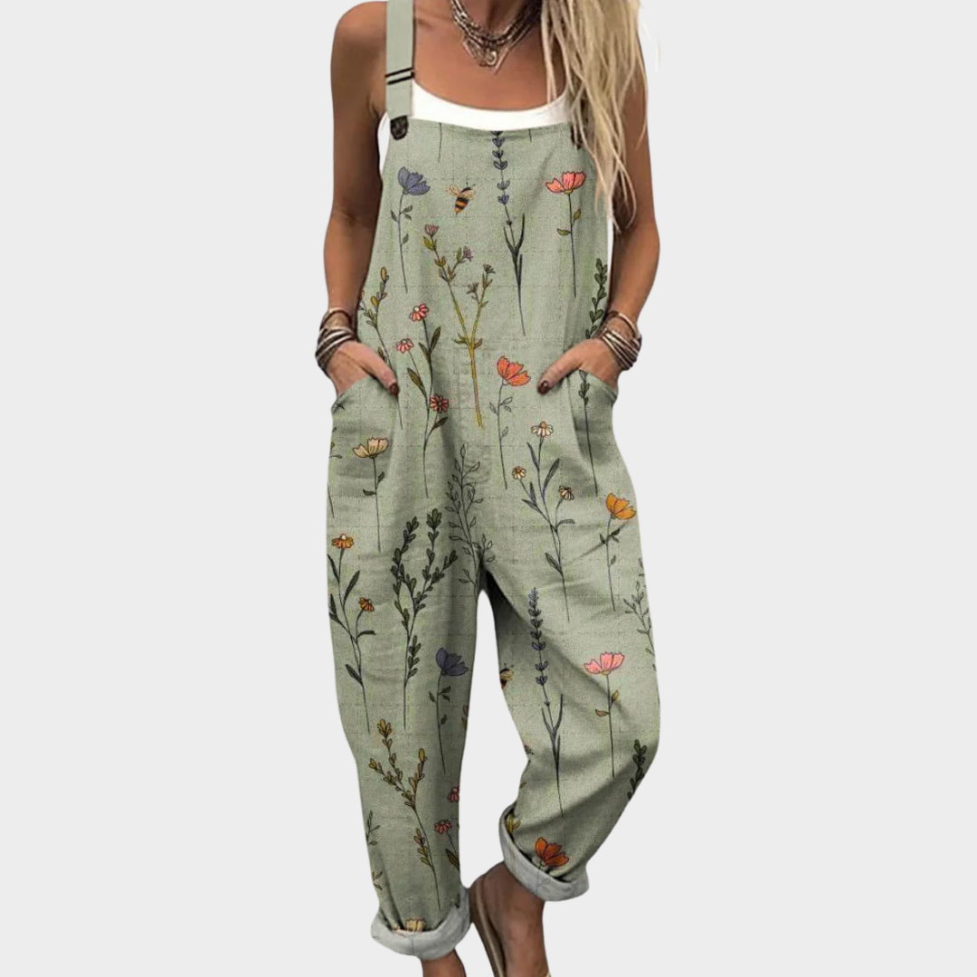 Steffy | Comfortable Printed Dungarees