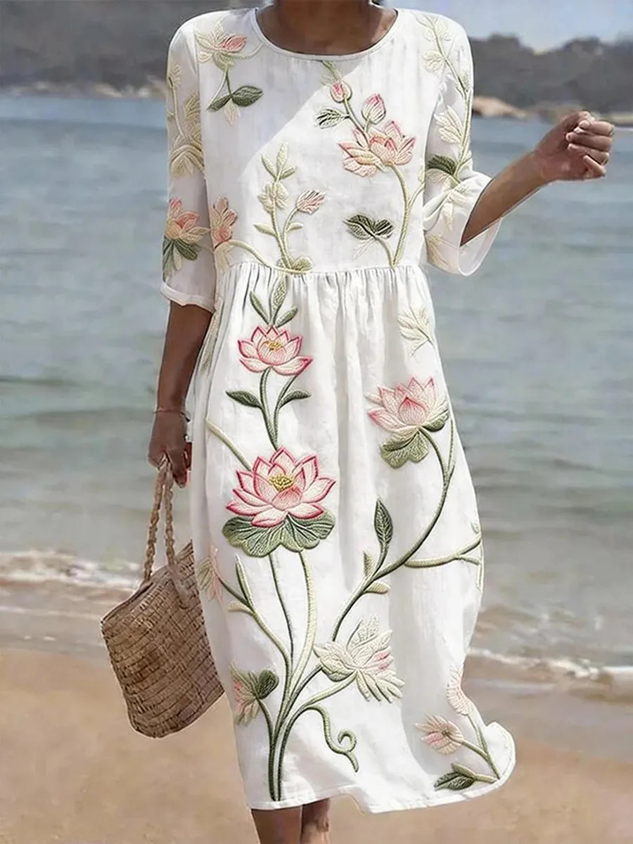 Natalie | Breathable Cotton Blend Dress
