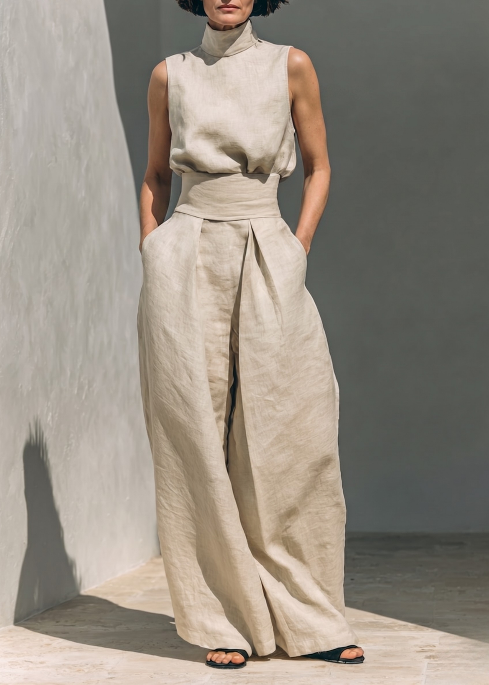 Lowella | Trousers and Sleeveless Blouse Set