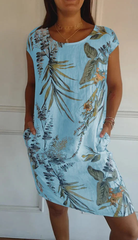 Mila | Printed Summer Dress with Pockets