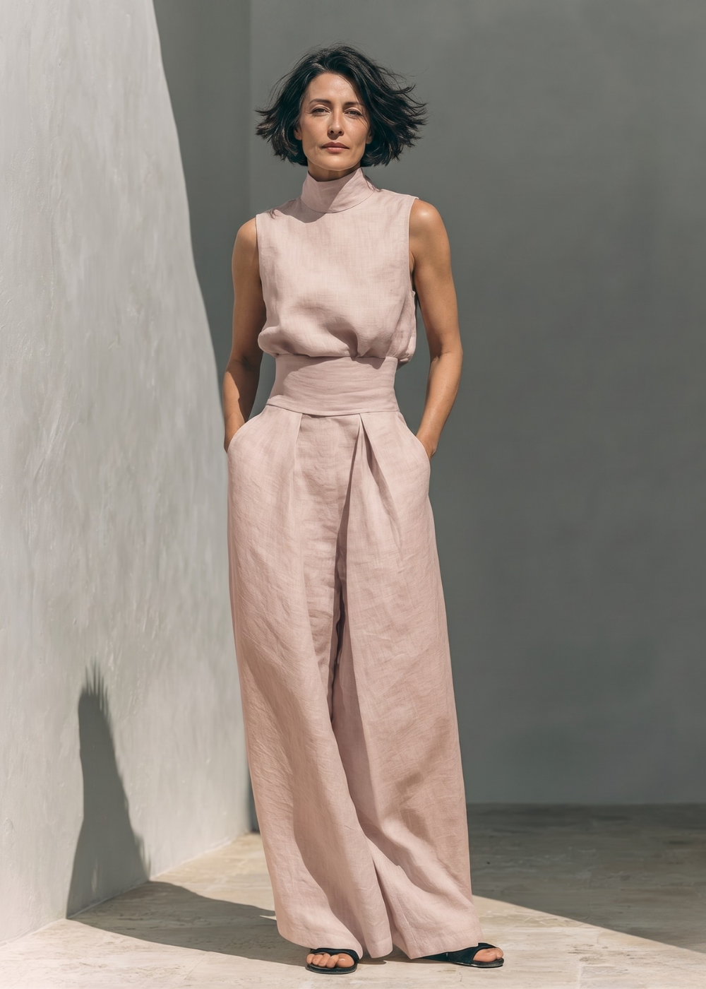 Lowella | Trousers and Sleeveless Blouse Set