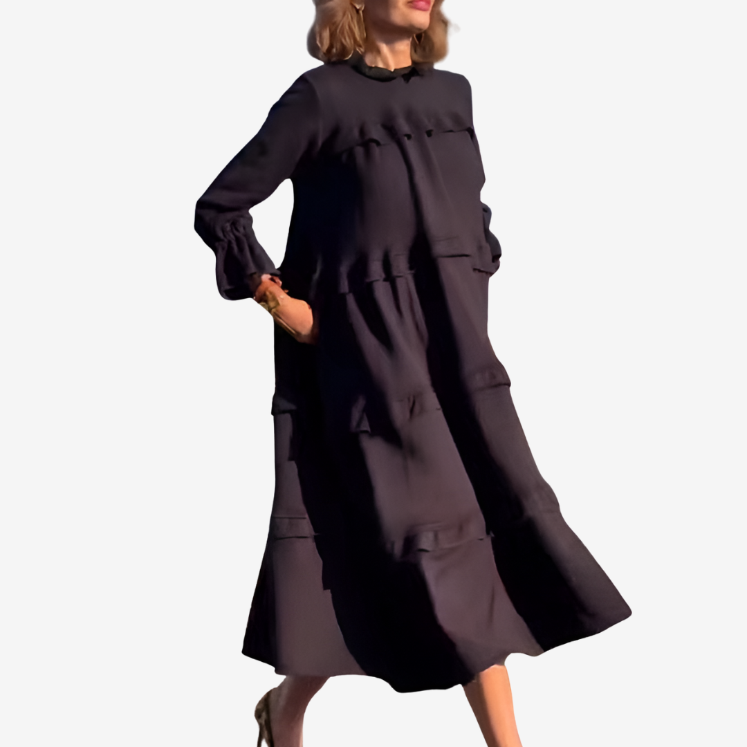 Lauren™ Abito midi con volant