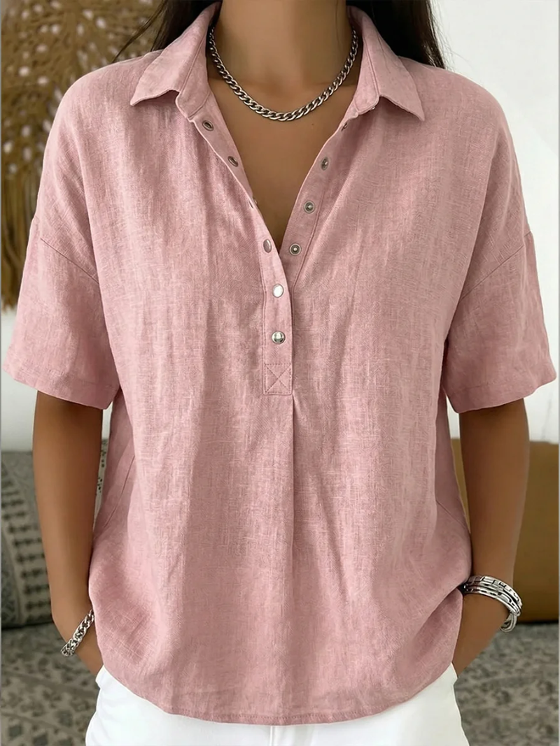 Dianne | Blouse with Collar and Button