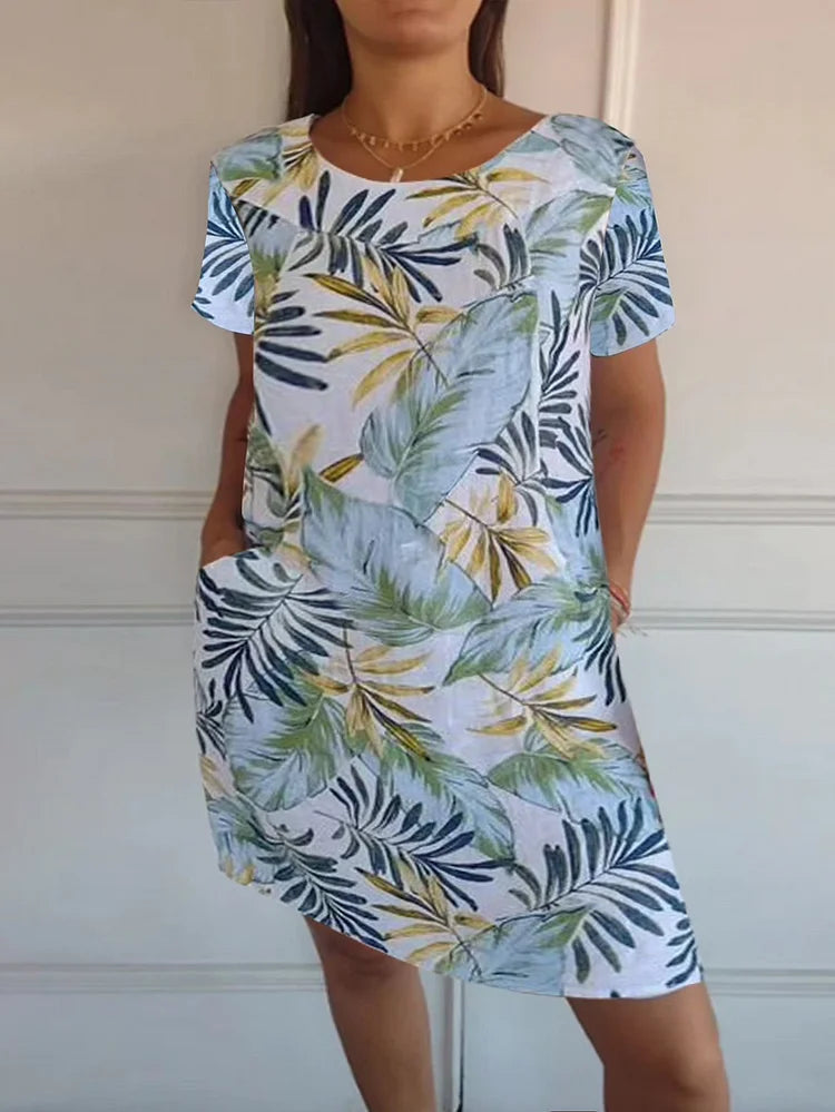 Mila | Printed Summer Dress with Pockets