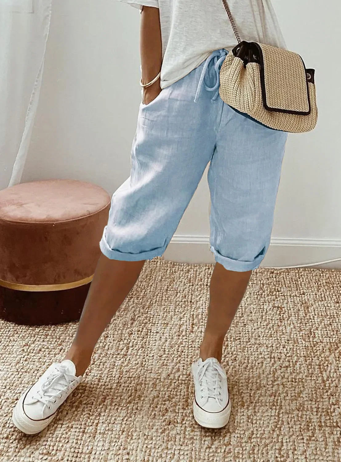Kate I Soft-Touch Drawstring Shorts