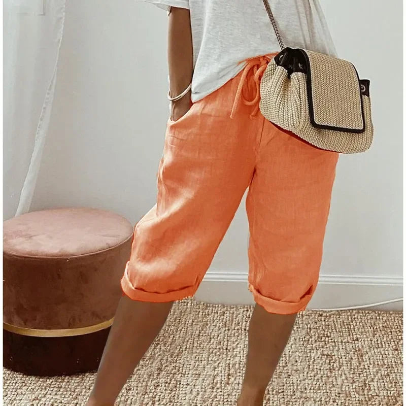 Kate I Soft-Touch Drawstring Shorts