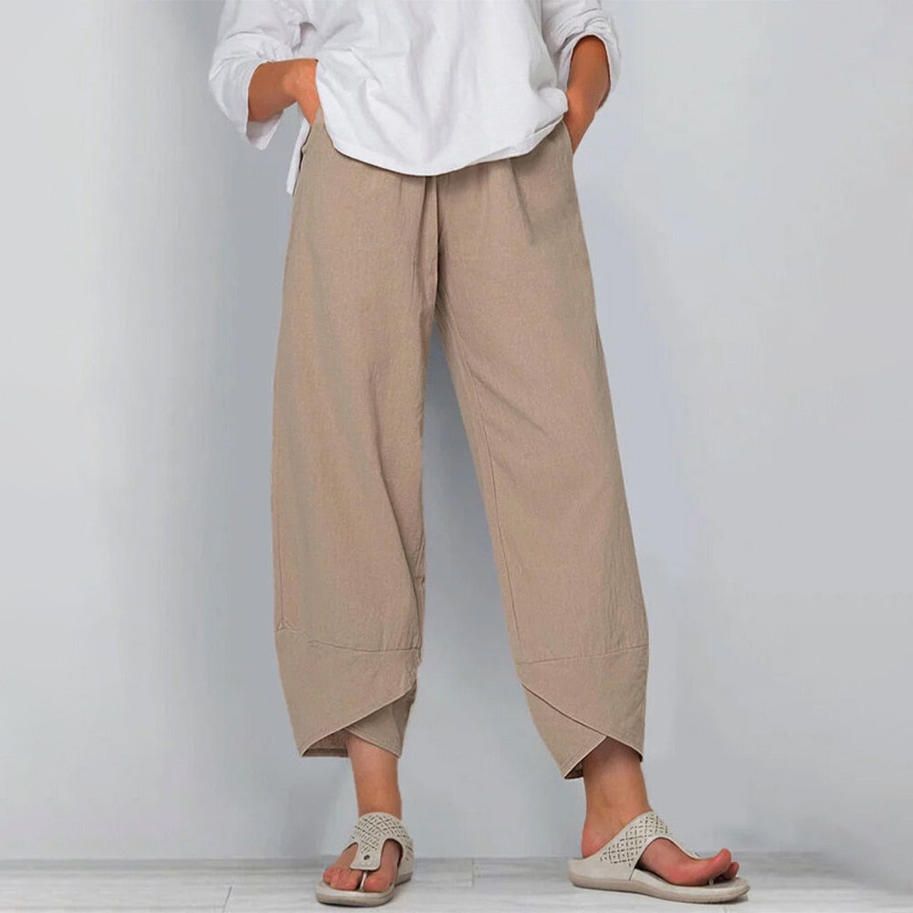 Leona I Baggy Linen Pants
