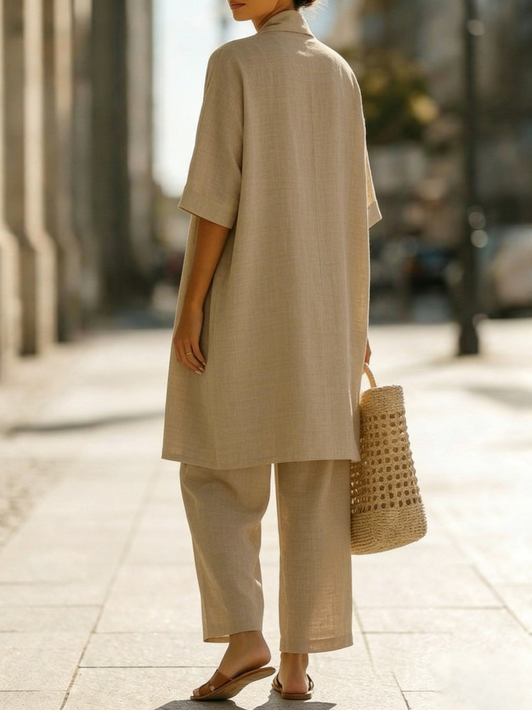 Isabella™ | Linen-Cotton Three-Piece Set
