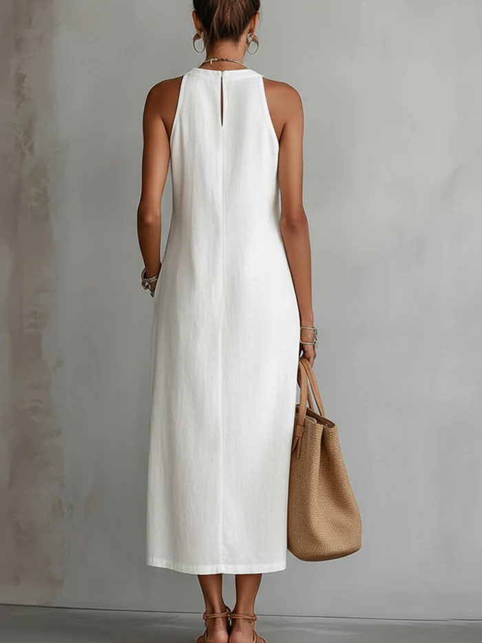 Jimena | Linen Midi Dress