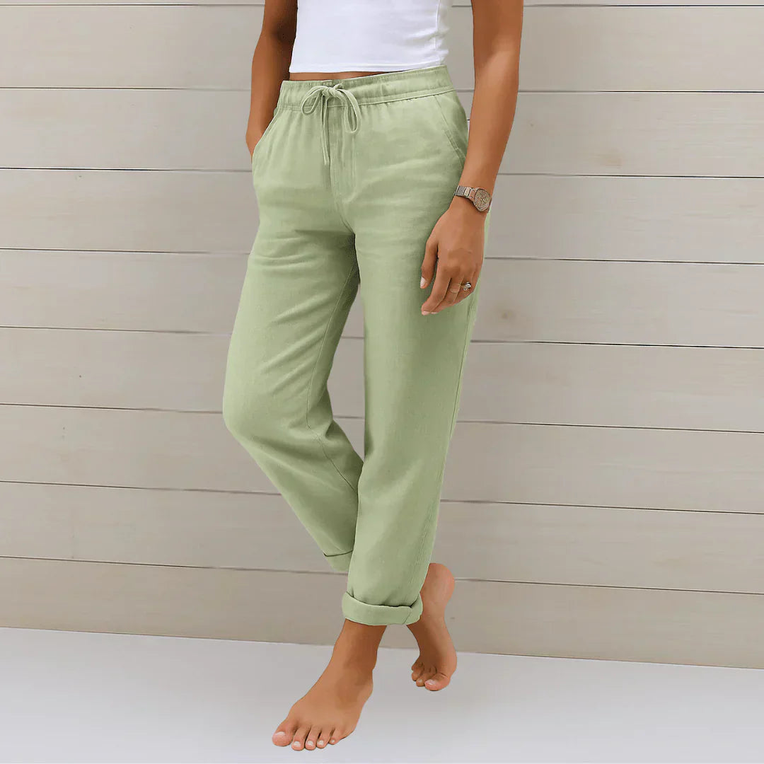 Quirina | Lightweight Linen Trousers