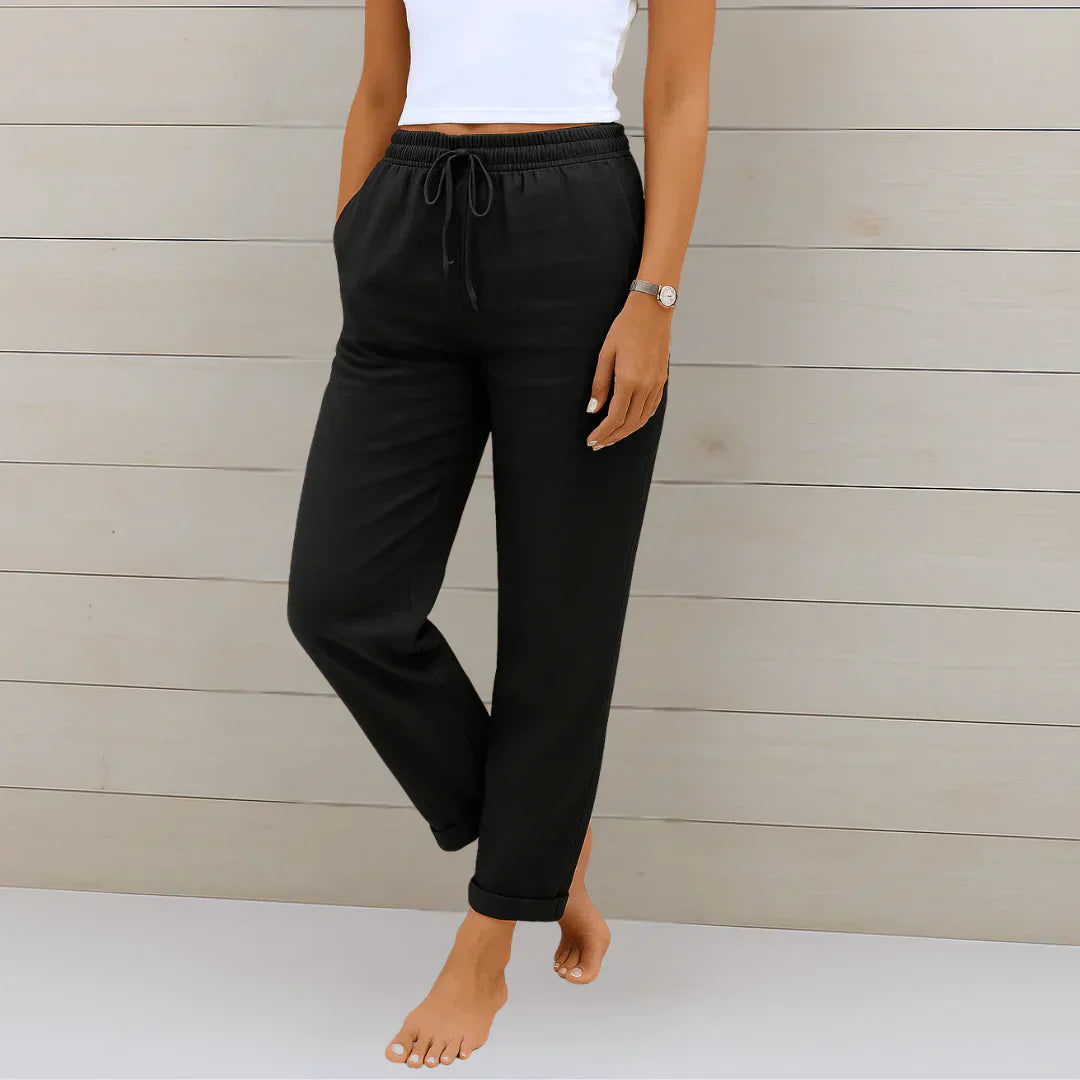 Quirina | Lightweight Linen Trousers