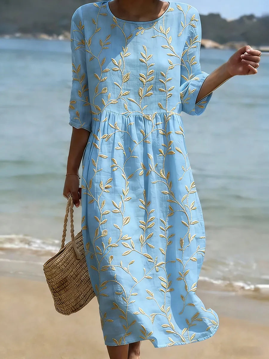Natalie | Breathable Cotton Blend Dress