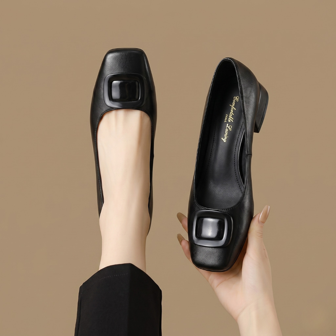 Lisa | Opium Leather Flats