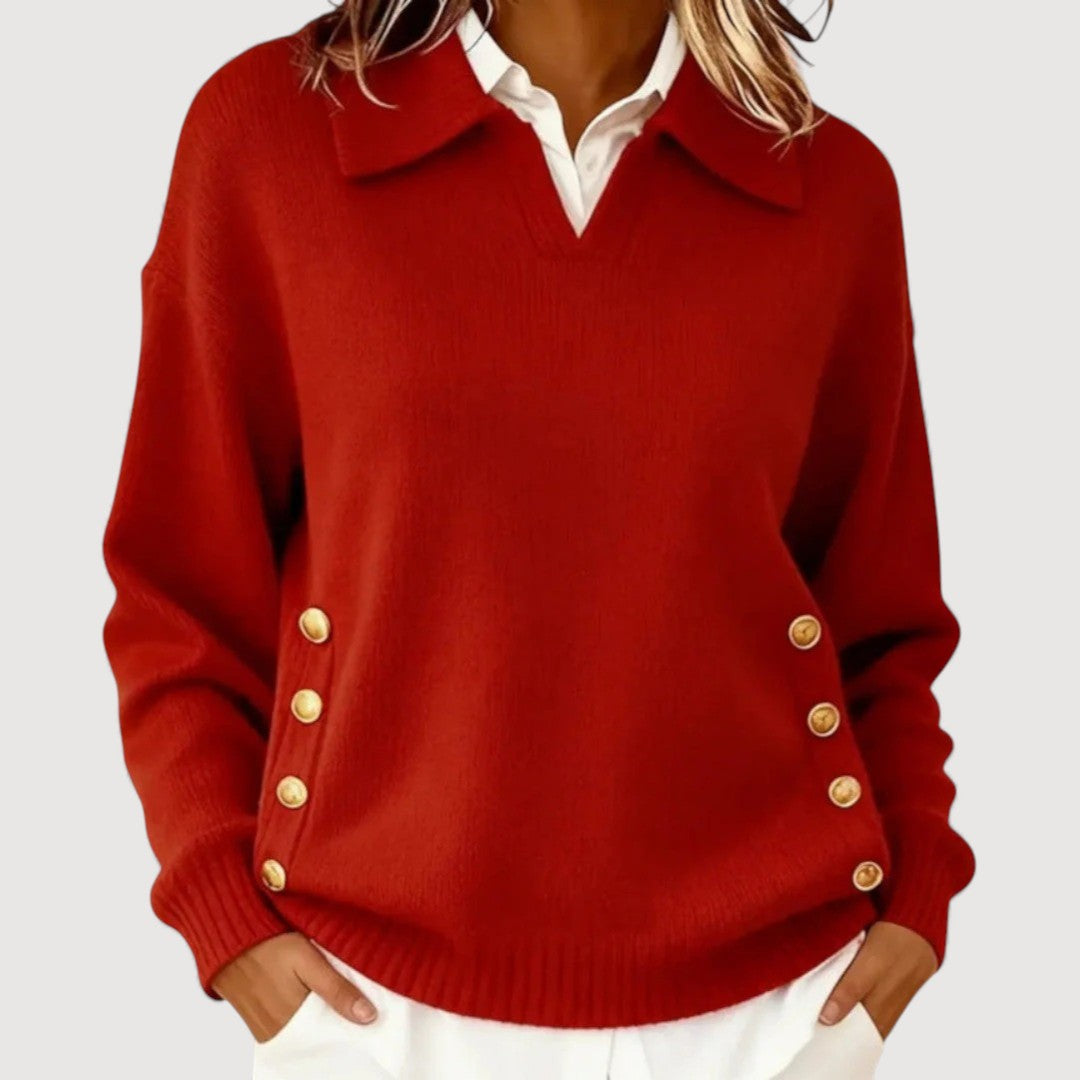 AIRA – BUTTON DETAIL JUMPER