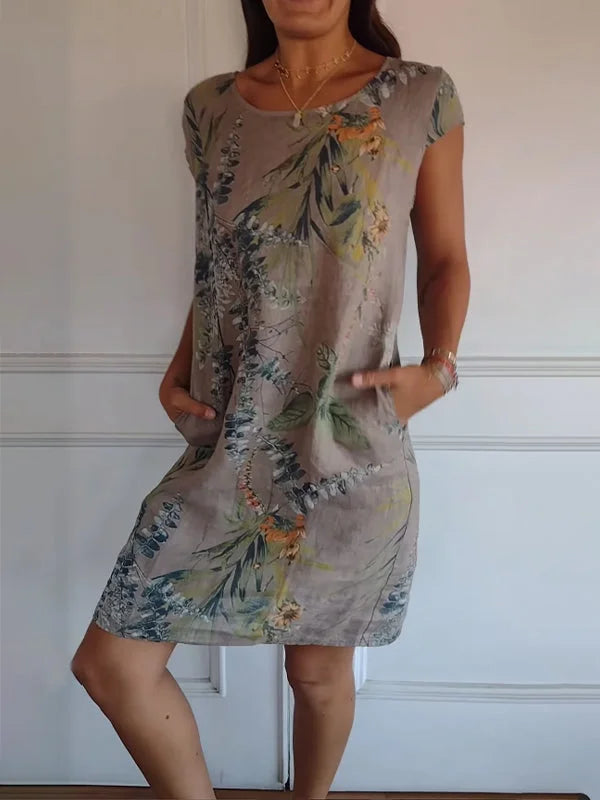 Mila | Printed Summer Dress with Pockets