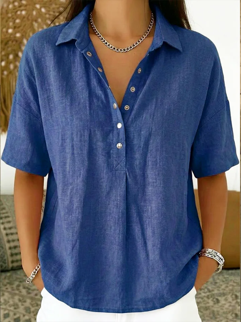 Dianne | Blouse with Collar and Button