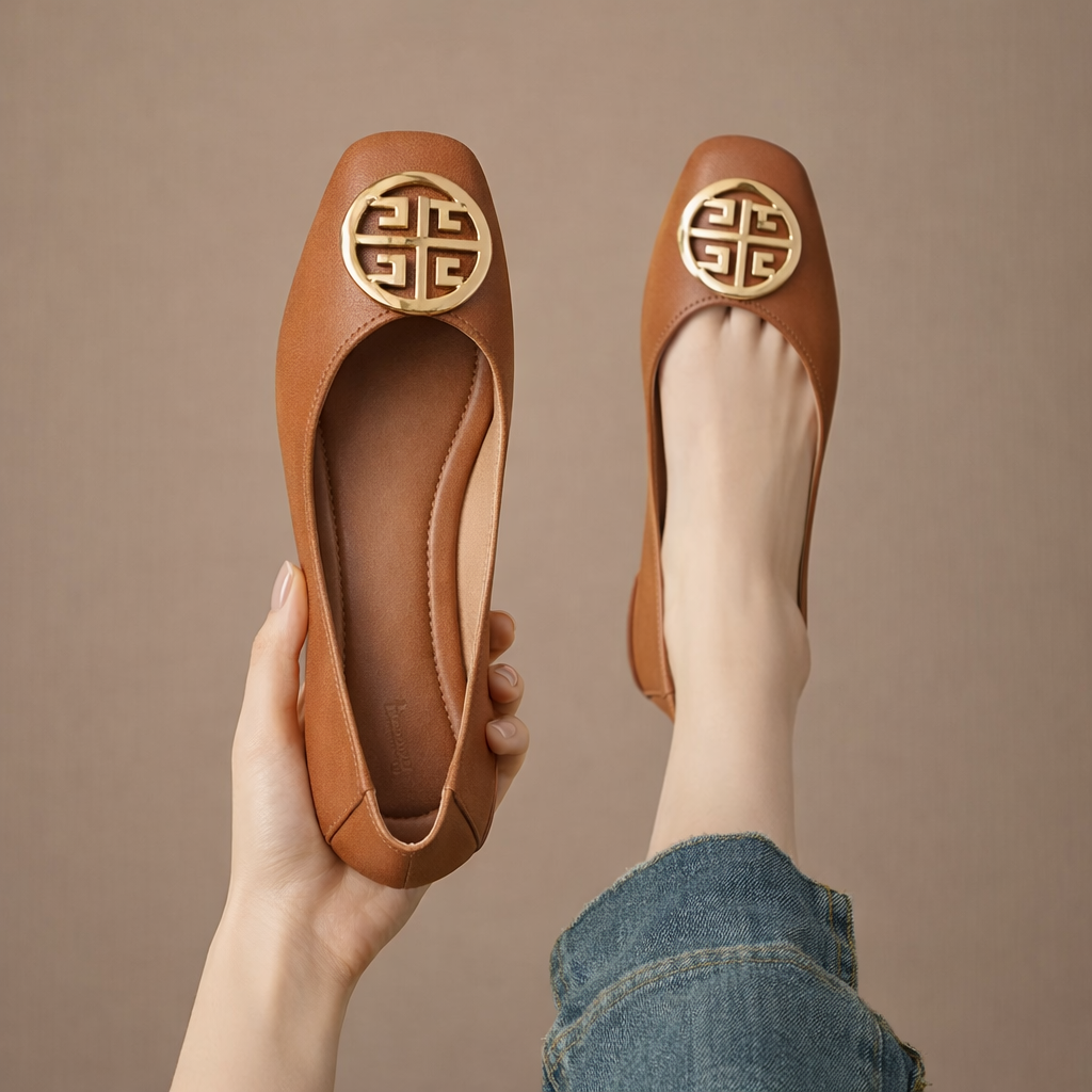 Silvana | Ballerine in Pelle Orchard