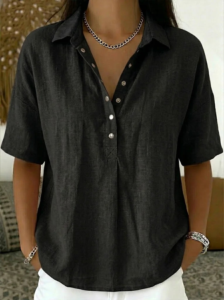 Dianne | Blouse with Collar and Button