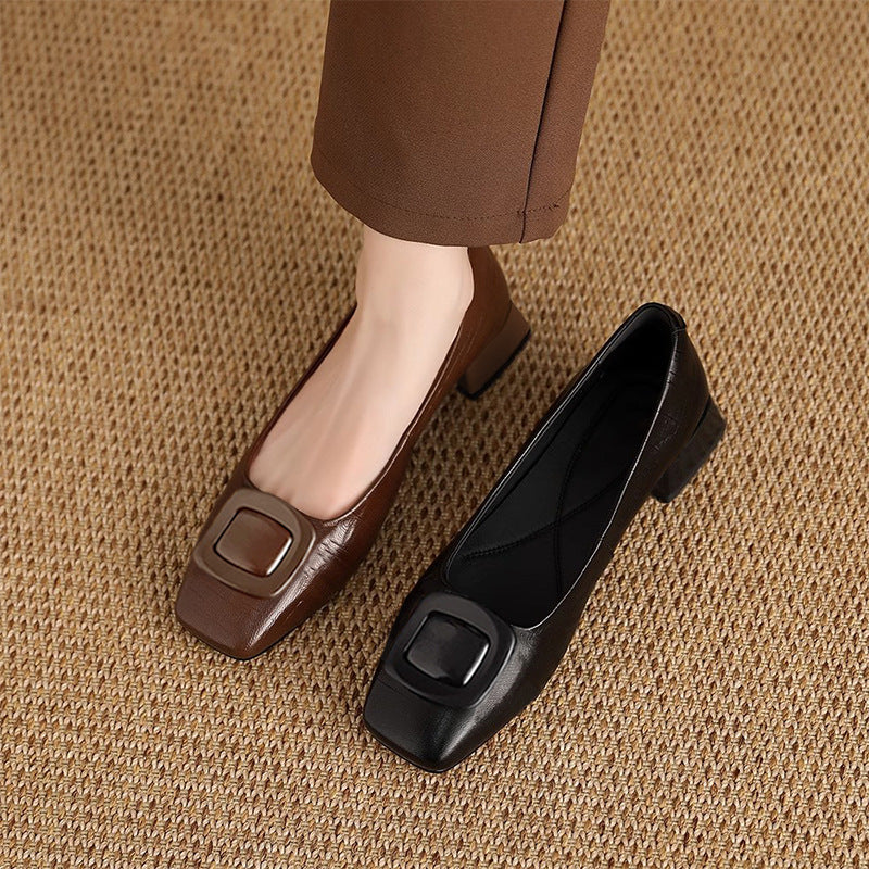 Lisa | Opium Leather Flats