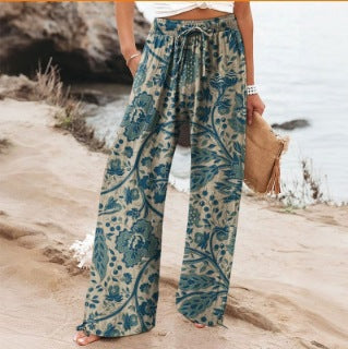 Angela | Floral Wide Leg Pants