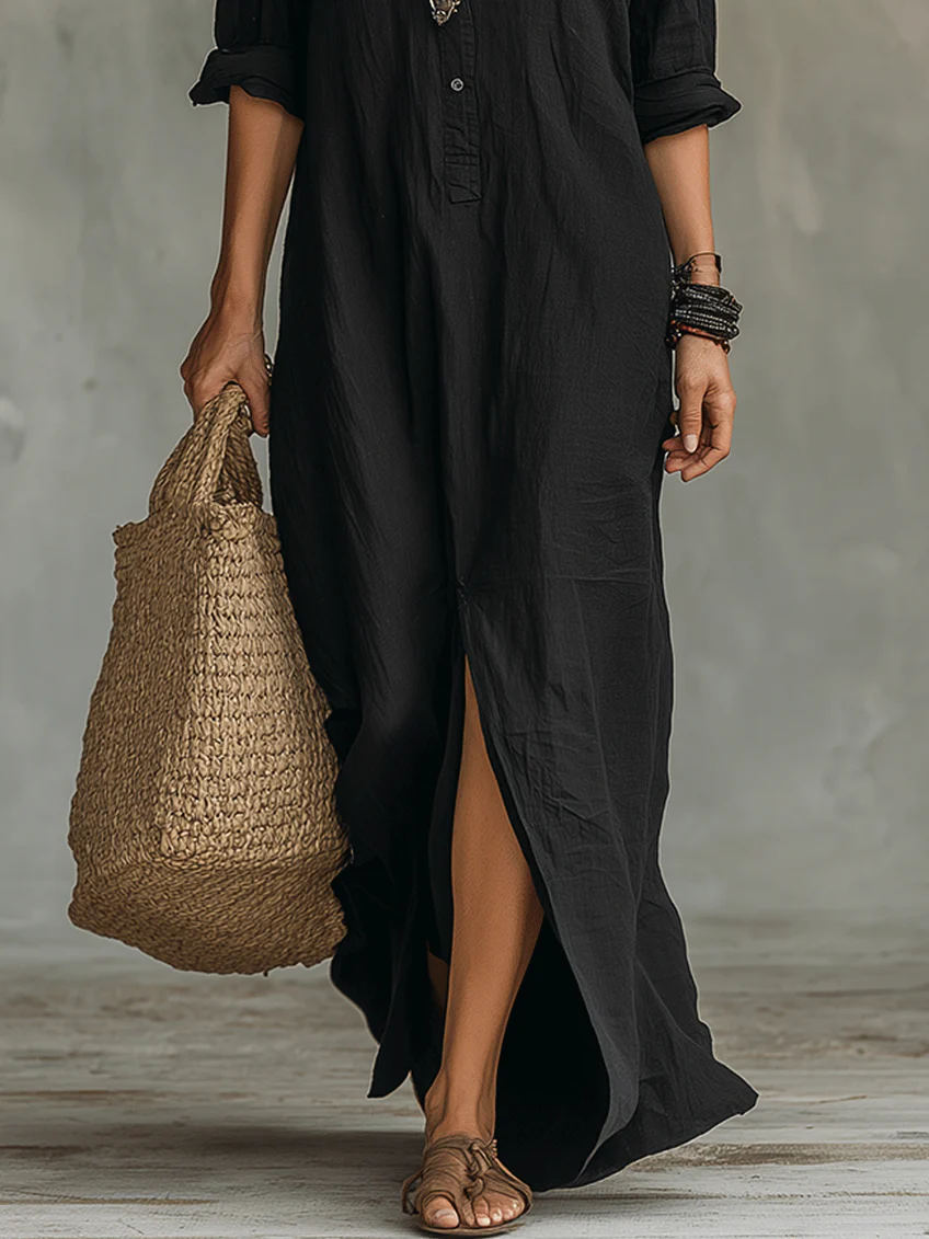 Patrizia | Vestito Maxi Senza Sforzo con Silhouette Flattering per un Uso Quotidiano Versatile