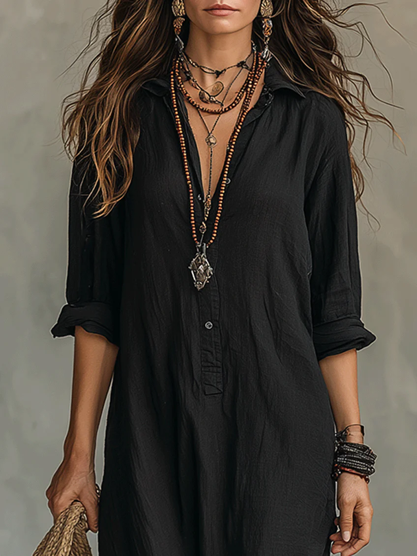 Patrizia | Vestito Maxi Senza Sforzo con Silhouette Flattering per un Uso Quotidiano Versatile