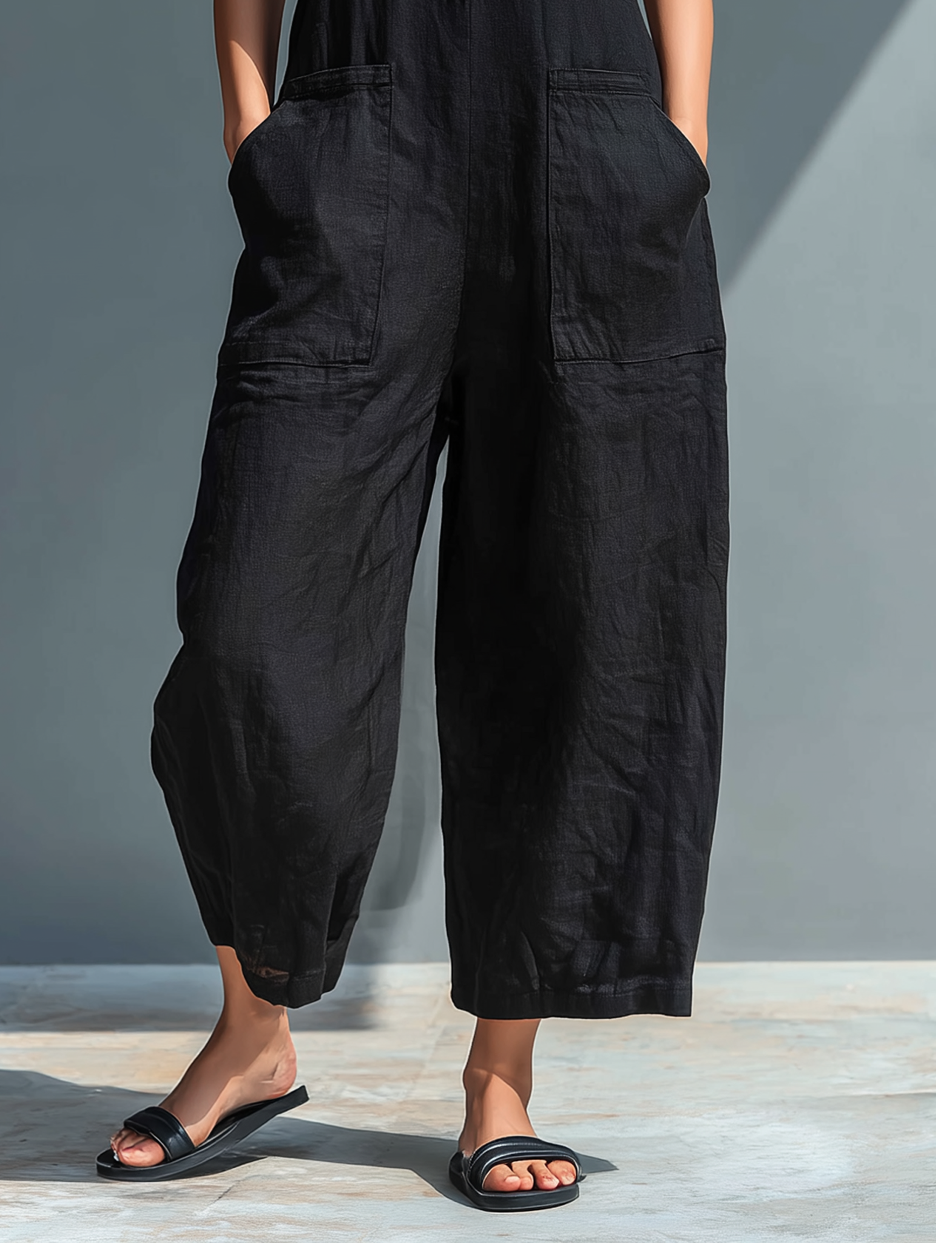 Claudia | Women's Linen Minimalist Jumpsuit