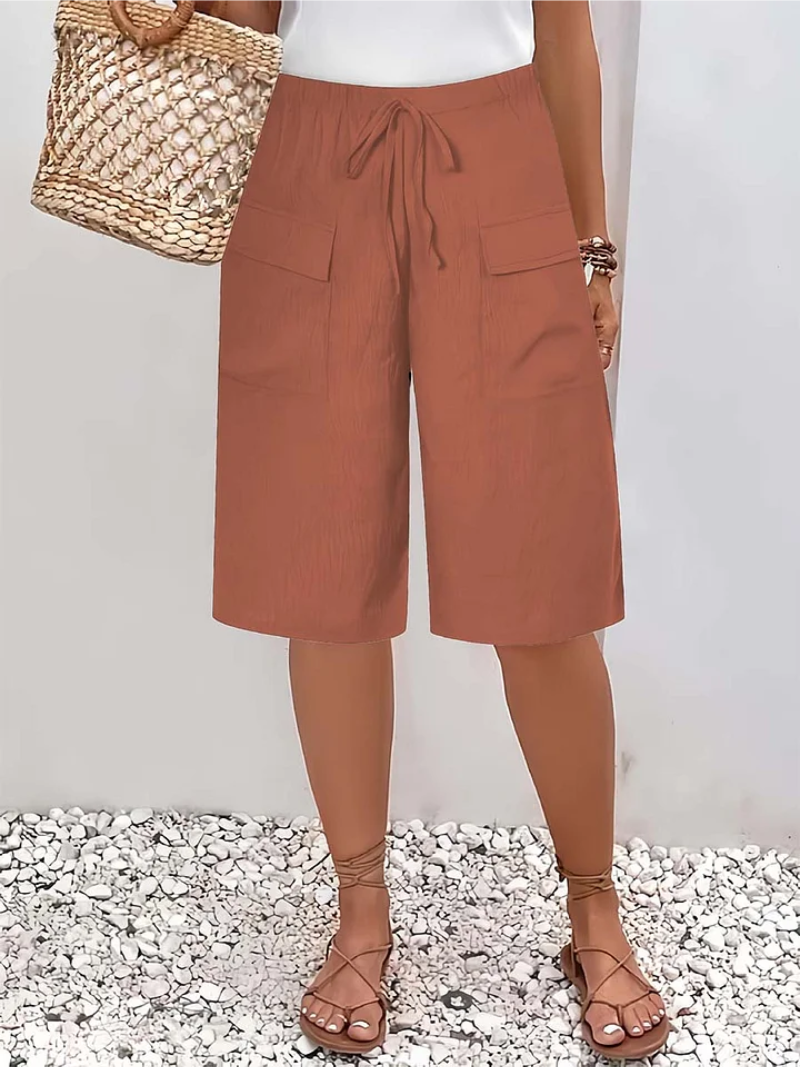 Nyla | Soft-Touch Drawstring Shorts