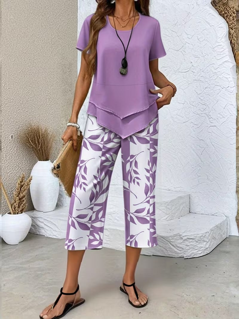 NATALIA | Cotton Blend Two Piece Set