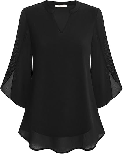 Claudia I Blouse with V-Neck