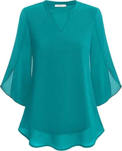 Claudia I Blouse with V-Neck